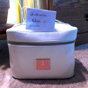 Jeffree Star Cosmetics White Glitter Travel Bag